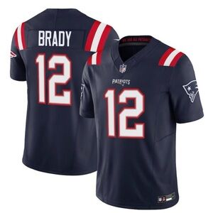 NFL Tom Brady Patriots Dark Blue Jersey